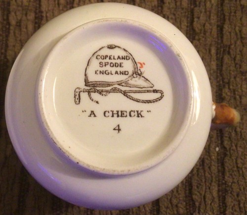 Fox Hunt Hunting Spode Cup and Saucer #4 A Check First Over - Picture 6 of 6