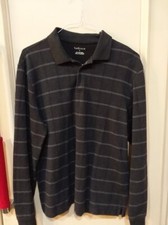VAN HEUSEN, GRAY,LONG SLEEVE PULLOVER ,SIZE L