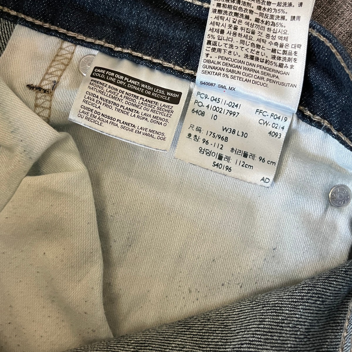 ストレッチ Levi's 511 Slim Fit Stretch Jeans - Men's Size 38*30 - Blue | eBay