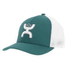 Hooey Coach Flex Fit Teal & White Trucker Cap 2412TLWH