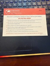 vintage northwest airlines hotline call line ...