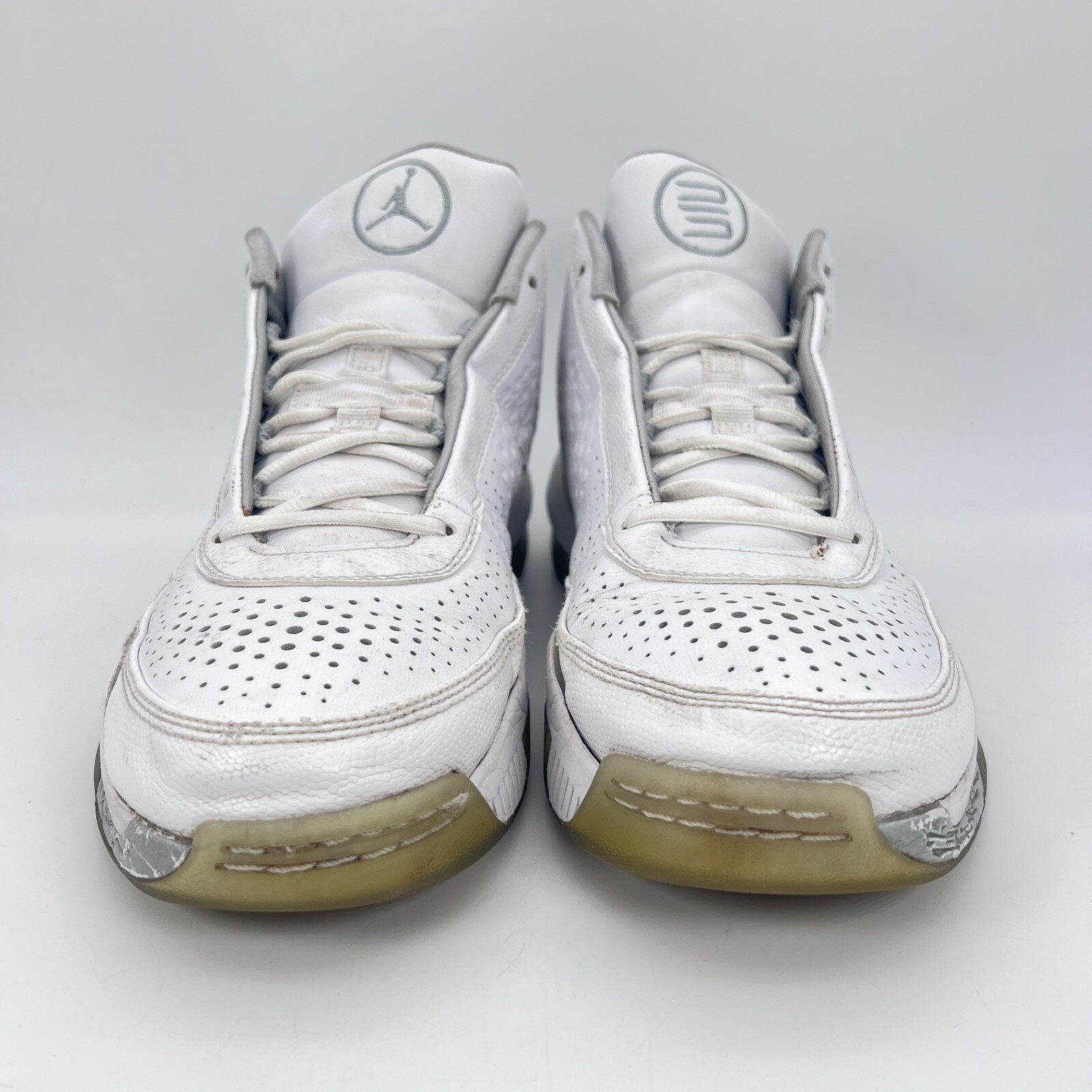 Nike Air Jordan 2010 Dwayne Wade Men Size 11 Shoes White Grey