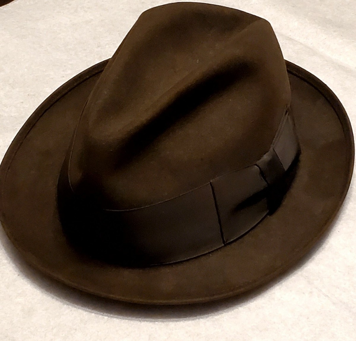 帽子 Stetson Felt Fedora Brown 58cm Vintage Royal Stetson Chocolate Brown Felt Fedora Hat Size 7
