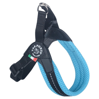 Tre Ponti RP200 Easy Fit Geschirr Hund hellblau, Mesh, verstellbar, sicher