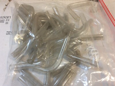 Lot of 24 Glass Sleeves Right Angle Elbow 90 Degrees for Neon Tube Lights