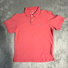 Vineyard Vines Mens Polo Shirt Size Medium Pink Classic Fit Short Sleeve Preppy