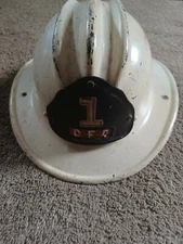 E.D. BULLARD Hard Boiled ALUMINUM Firefighter HARD HAT SF USA Vintage 