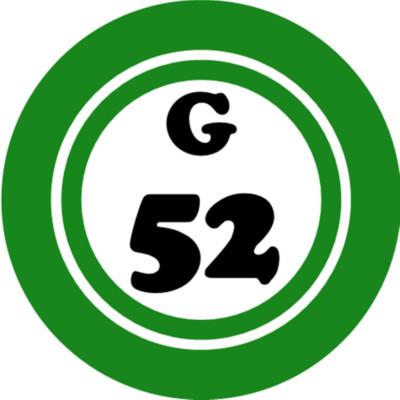 G 52 G52 Bingo Ball - 3 Inch Circle Sticker 3