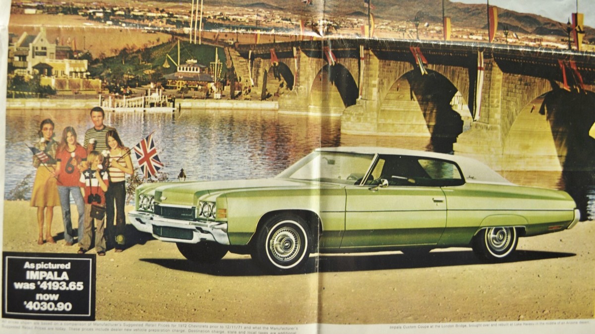 1972 Chevrolet Newsprint Brochure Chevelle Impala Camaro Wagon