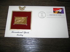 1995 Recreational Sports Bowling Gold Stamp Golden Cover Replica