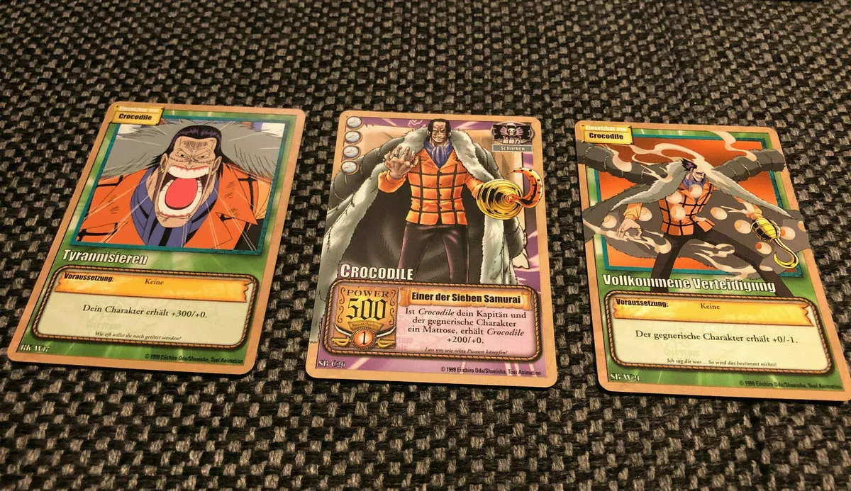 Barock Firma One Piece One Piece Baroque Firma Karten Mr 0 Crocodile Einer der Tyrannisieren Karte TCG | eBay