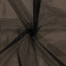 Soft Polyester Black Mesh 1/8" Holes 52" Wide Fabric by the Yard D183.04