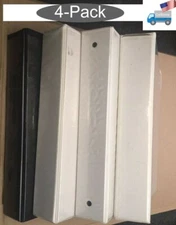 Pack of 4: 1.5" 3x White 1x Black Round Ring Daily Use Office/ Homework Binders