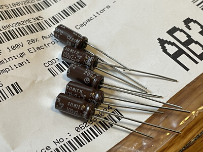 Elna Silmic II RFS 2.2uF 100v lot of 25pcs Audio Electrolytic Capacitors Genuine