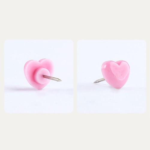 100PCS Love Heart Push Pin Photo Pins Thumb Tacks Thumbtack Bulletin Boards - Picture 7 of 15