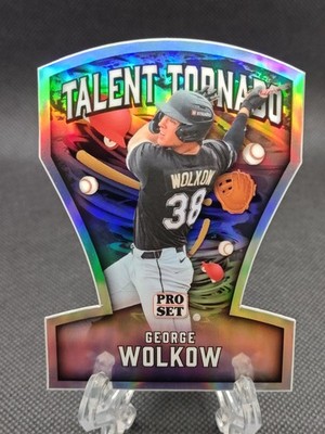 George Wolkow 2026 Leaf Pro Set - Talent Tornado /10 Silver Prismatic -White Sox