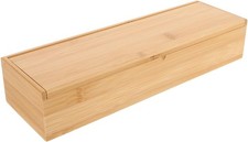 Bamboo Chopstick Box Kitchen Drawer Organizer Silverware Storage Case Utensil