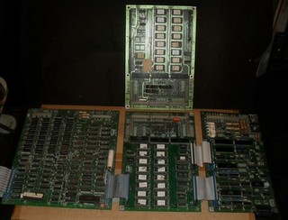 QIX - Taito Arcade - GENUINE MAIN LOGIC PCB SET + Extra I/O ROM PCB - Untested