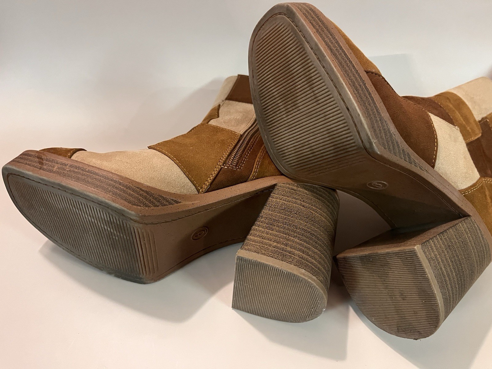 Universal Thread Retro Chunky Suede Patchwork Boo… - image 10