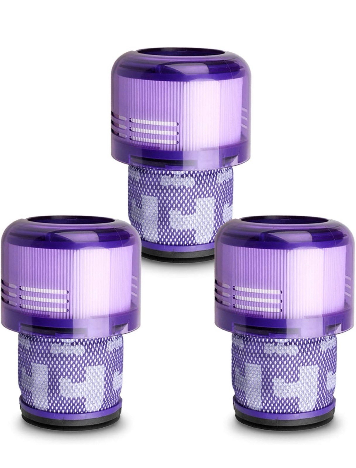 Dyson V11 V15 HEPA Replacement Filter 3-Pack for Extra Detect Vacuums