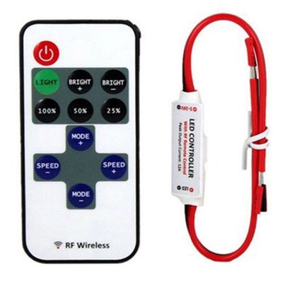 Schalter RF Controller Lichtstreifen Fernbedienung Controller Inline Mini 12V