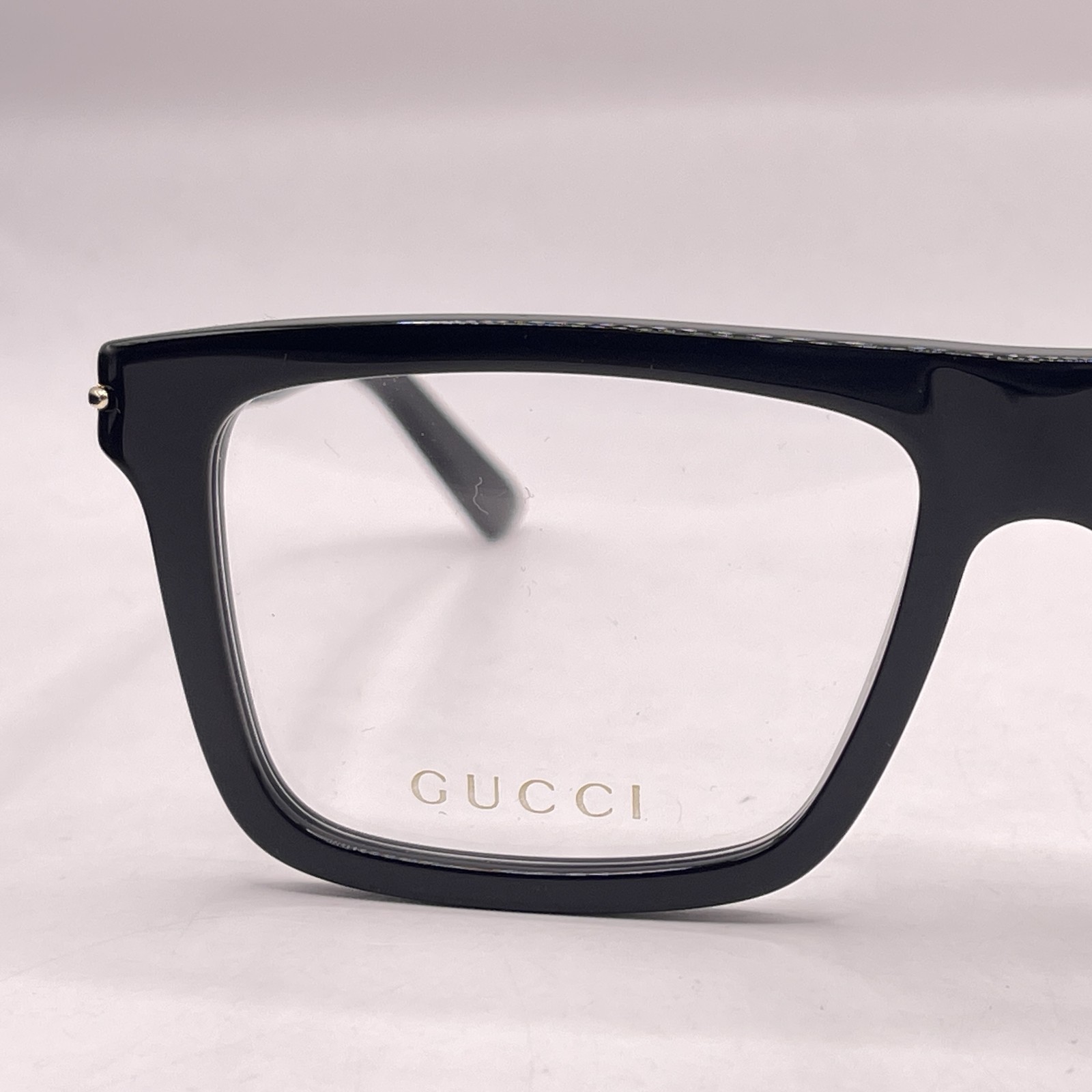 Gucci Mens Large Square Full Rim Eyeglasses GG1504O Black Pre-Owned thumbnail 3