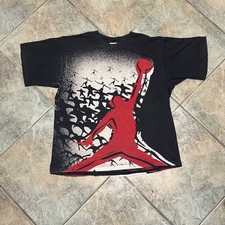 Nike Michael Jordan Vintage Overpint Single Stitch T Shirt Size L
