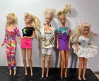 1990s Barbie Doll Vintage Lot Hollywood Hair Skating Glitter Need some TLC