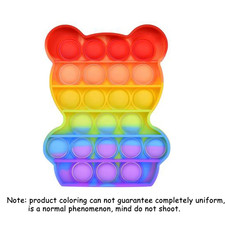 Push Pop Bubble Fidget Sensory Toy Stress Relief Toys Pack for Kids Adults Rainb