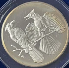 1971 Franklin Mint 2 Oz 0.925 Silver Bird Series Blue Jay Round No #1