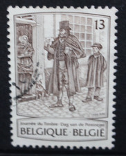 BELGIUM 1988 Stamp Day: 19th Century Postman 13f. Set of 1. Fine USED. SG2942.