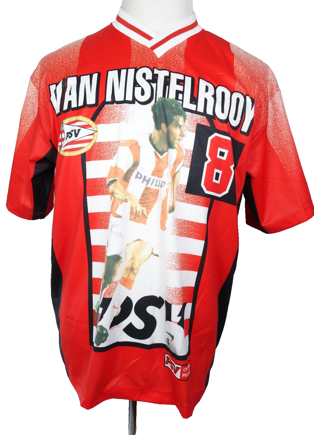 Vintage PSV Eindhoven Jersey Shirt Men Sz Large Soccer Van Nistelrooy Made Italy
