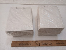 Lot of 20 Vintage Embossed Memo Pads   Unused New Old Stk   4.25x5.5" Stationery
