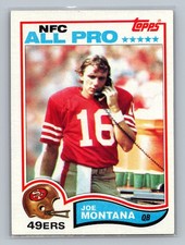1982 Topps JOE MONTANA San Francisco 49ers VINTAGE Football NFL #488 FAST SHIP