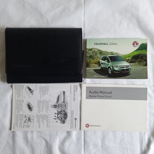 VAUXHALL (OPEL) ZAFIRA 2008-2014 BETRIEBSANLEITUNG + RADIO HANDBUCH + KURZANLEITUNG + GELDBÖRSE