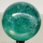 4360G Natural green fluorite Quartz Sphere Crystal Energy Ball Reiki Healing — photo 2