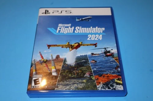 MICROSOFT FLIGHT SIMULATOR 2024 FOR SONY PLAYSTATION 5 PS5 COMPLETE & MINT!