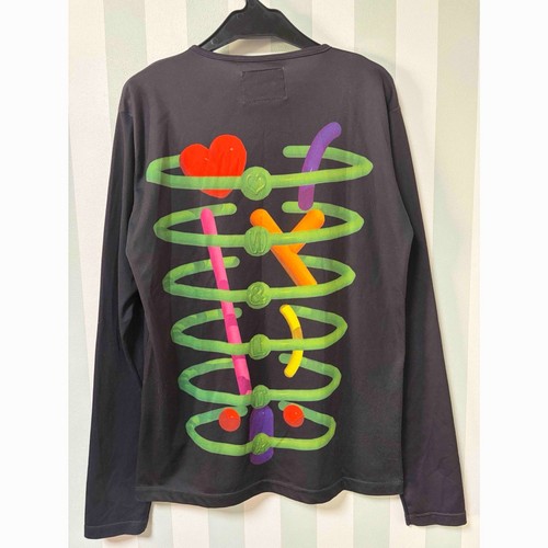 Walter Van Beirendonck, W<. 90s Walter Van Beirendonck Long Sleeve T shirt black Graphic Print Japan