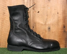 Vintage 1997 BILTRITE Black Leather Steel Cap Toe Military Combat Boots 10.5 R