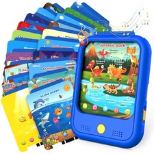 Qiaojoy Kids Learning Tablet Educational Pad 8.27 6.5 0.98inch, Blue