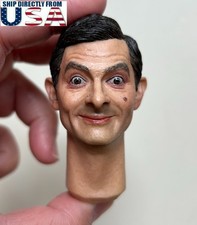 1/6 Bean Male Head Sculpt with Neck For 12" Hot Toys ZY WORLDBOX Coomodel Figure