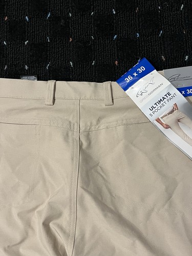 Greg Norman Men's Ultimate 5 Pocket Stretch Pant Khaki 36W x 30L NWT - Picture 7 of 8