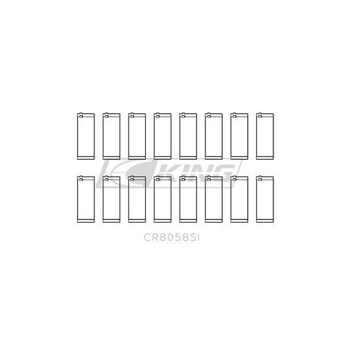 KING CR8058SI-STD Connecting Rod Bearings Set for 2010-2022 Ford 6.2L SOHC V-8 - Bild 2 von 2