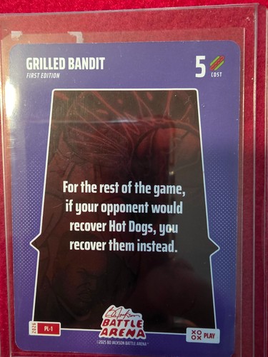 Battle Arena PL-1 Grilled Bandit First Edition SSP Play Card