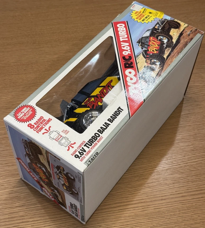 Tyco 9.6v Turbo Baja Bandit Yellow & Black RC Remote Control Truck In Box Taiyo - Image 4 of 4