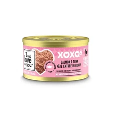 XOXOs Wet Cat Food - Salmon + Tuna Pâté - Grain Free, Filler Free, 3oz, 24 Cans