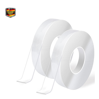 Art3d 8m Doppelseitiges Klebeband Nano Extra Stark Transparent Double Sided Tape