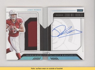 2018 Panini Playbook Jersey Platinum 16/49 Josh Rosen Rookie Auto RC READ x3x
