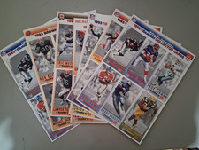 (7) un-cut sheets 1993 McDonalds GameDay Collection NFL cards 