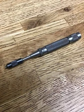 Starrett No. 18AA Automatic Center Punch Vintage USA with Mini Tool insert